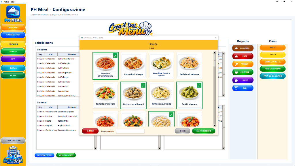Catalogo primi piatti